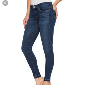 Hudson Krista Super Skinny Jeans with raw hem